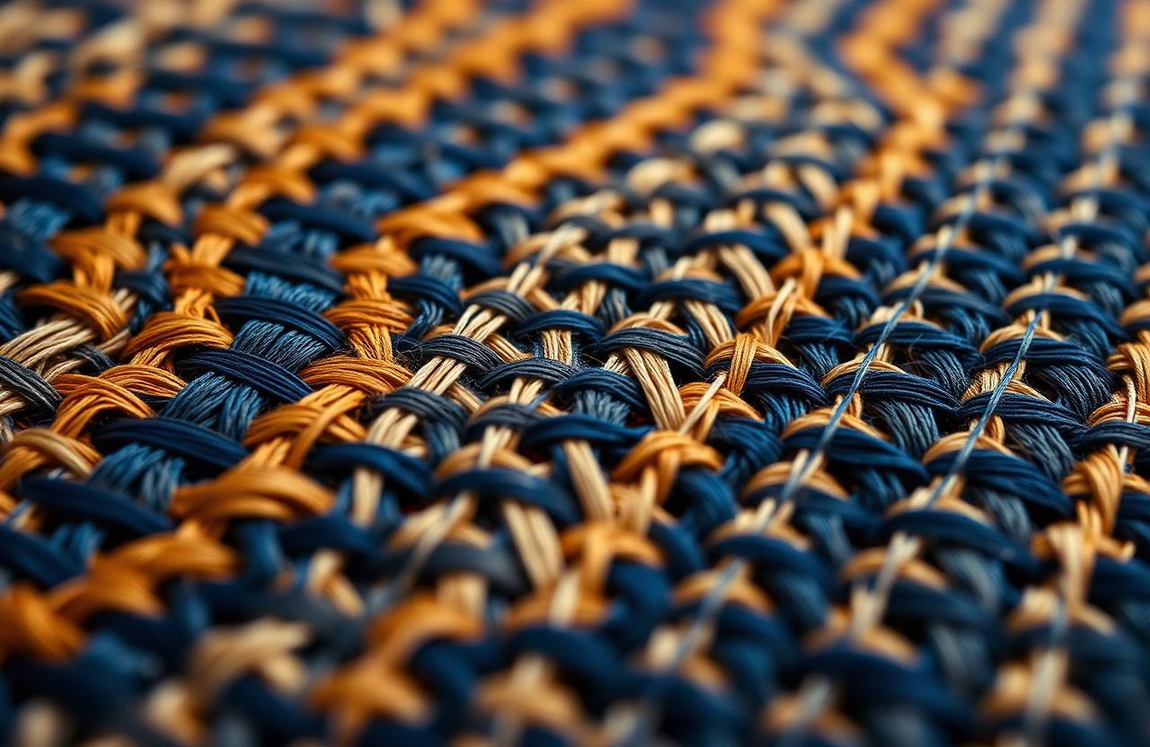 Intricate woven pattern representing intelligent digital infrastructure